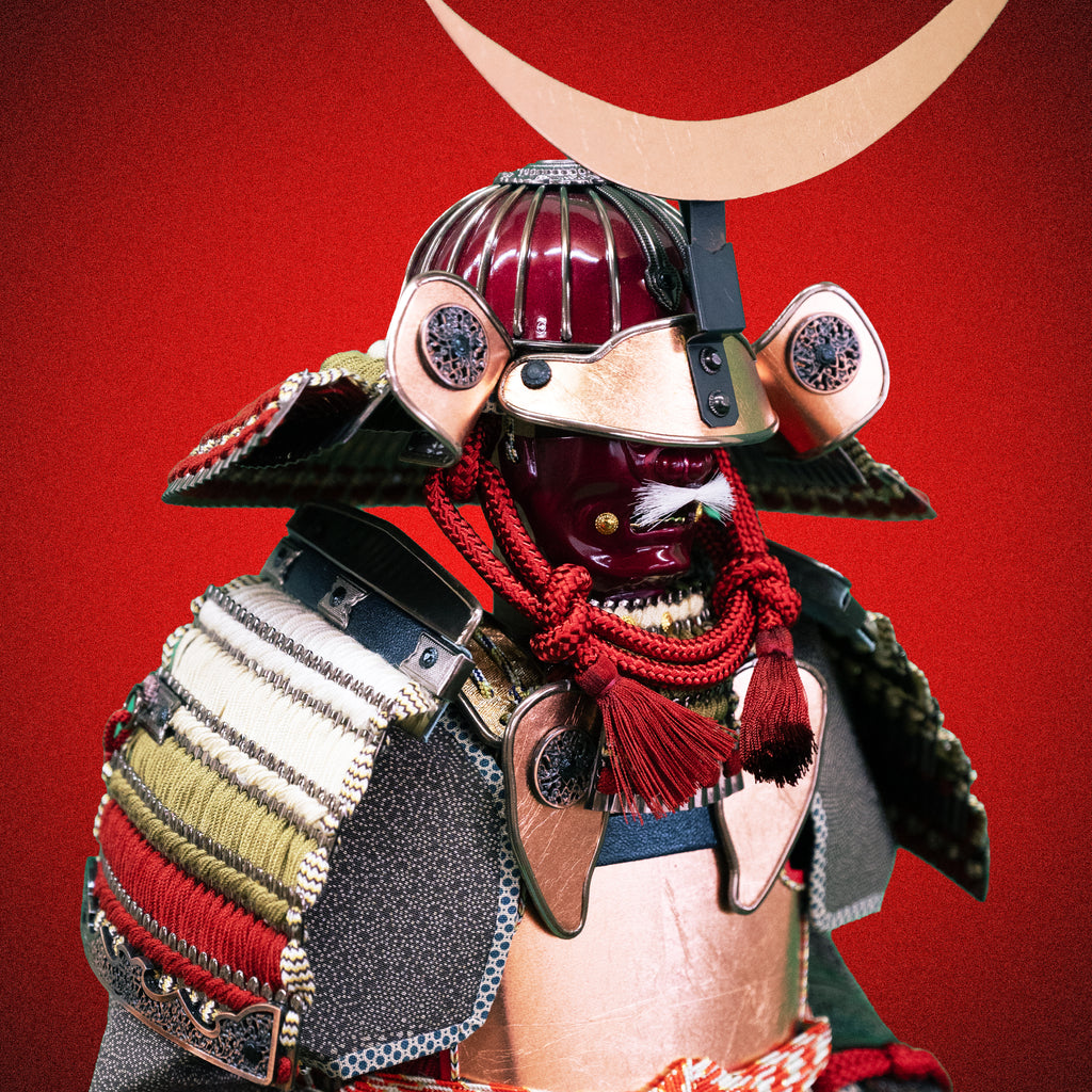 Date Masamune Yoroi – Crescent Moon Kabuto Handcrafted Display Armor