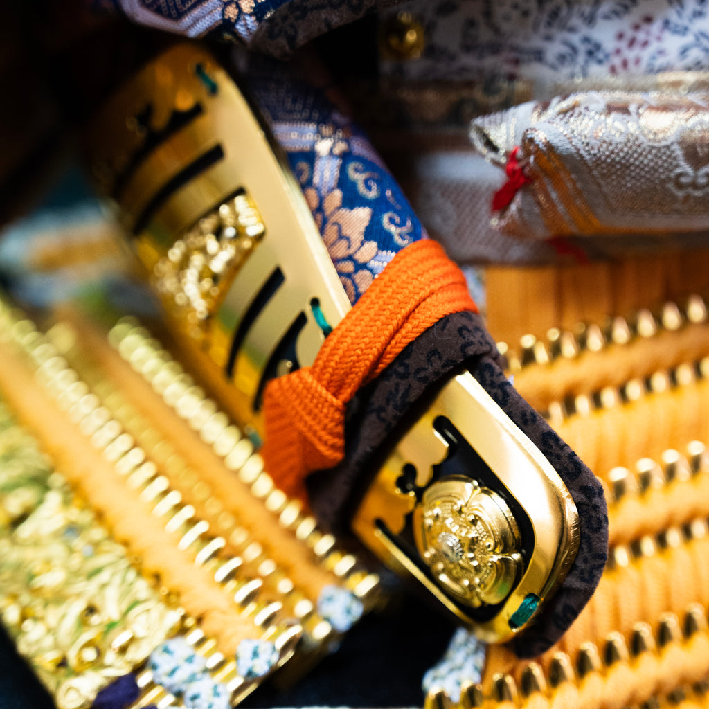Ausstellung japanischer Samurai-Rüstungen – Hochwertige Rüstungsreplik im Stil von Tokugawa Ieyasu
